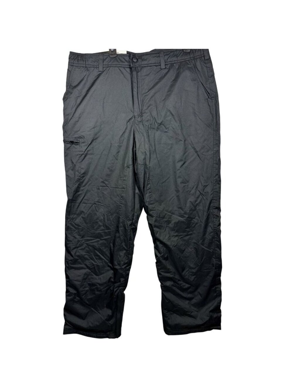 ZeroXposur Mens XL Black Snow Pants Water-Resistant Fleece Lined Relaxed Fit Ski